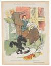 HENRI DE TOULOUSE-LAUTREC (1864-1901). [LE RIRE.] Two plates. Circa 1897. Each approximately 11x8 inches, 30x22 cm.